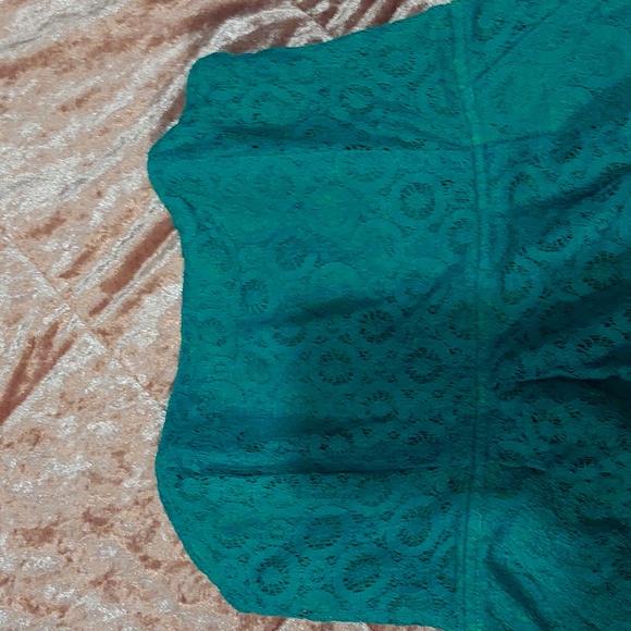 Fossil Green Strapless Dress sz XS - Picture 2 of 5